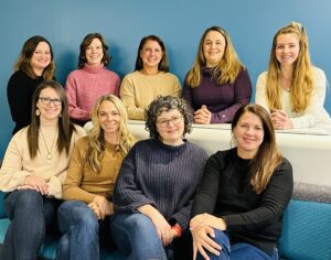 Image of nine Digital Learning Team members including 9 female educators in 2 rows